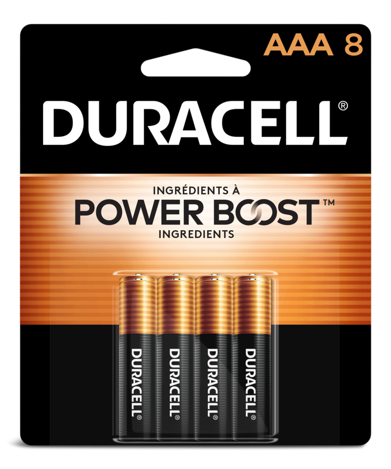 Duracell Coppertop AAA Alkaline Batteries, All Purpose, 8-pk B0