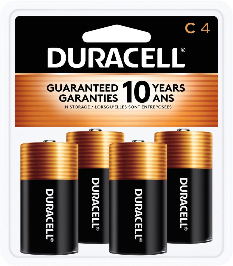 Duracell Coppertop C Alkaline Batteries, All Purpose, 4-pk C1
