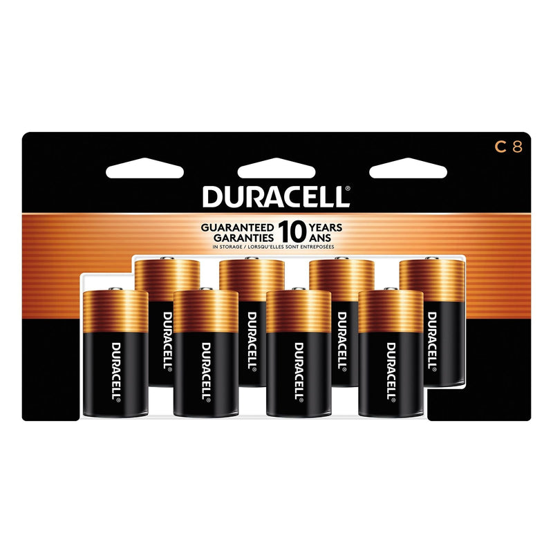 Duracell Coppertop C Alkaline Batteries, All Purpose, 8-pk A0