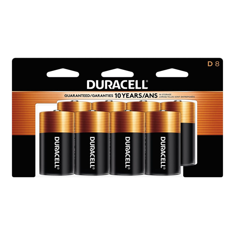 Duracell Coppertop D Alkaline Batteries, All Purpose, 8-pk K6