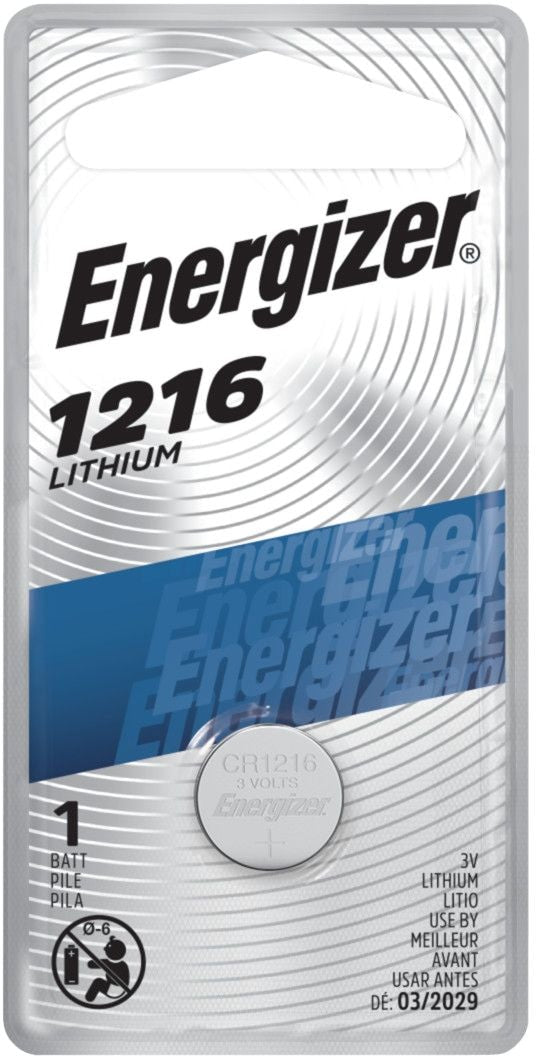 Energizer 1-pk CR1216 3V / 3 Volt Lithium Coin Cell Battery X9