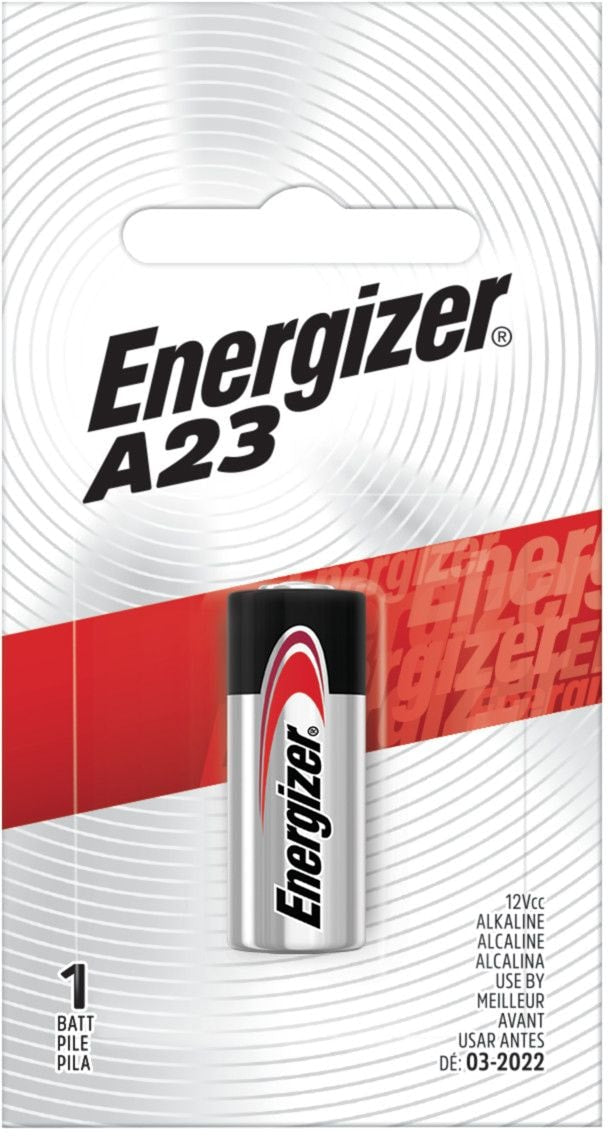 Energizer 12V / 12 Volt Alkaline A23 Battery, Long Lasting, All Purpose, 1-pk U3