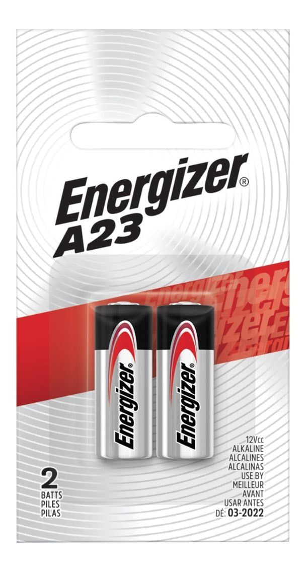 Energizer 2-pk A23 12V / 12 Volt Alkaline Batteries, Long Lasting, All Purpose Y5