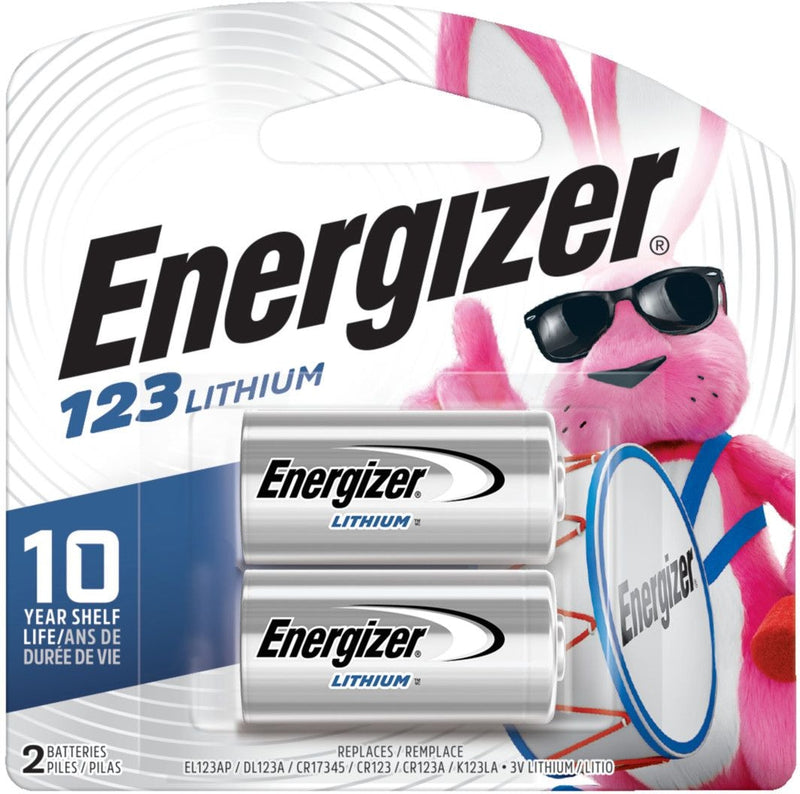 Energizer 2-pk CR123 3V / 3 Volt Lithium Photo Batteries P4