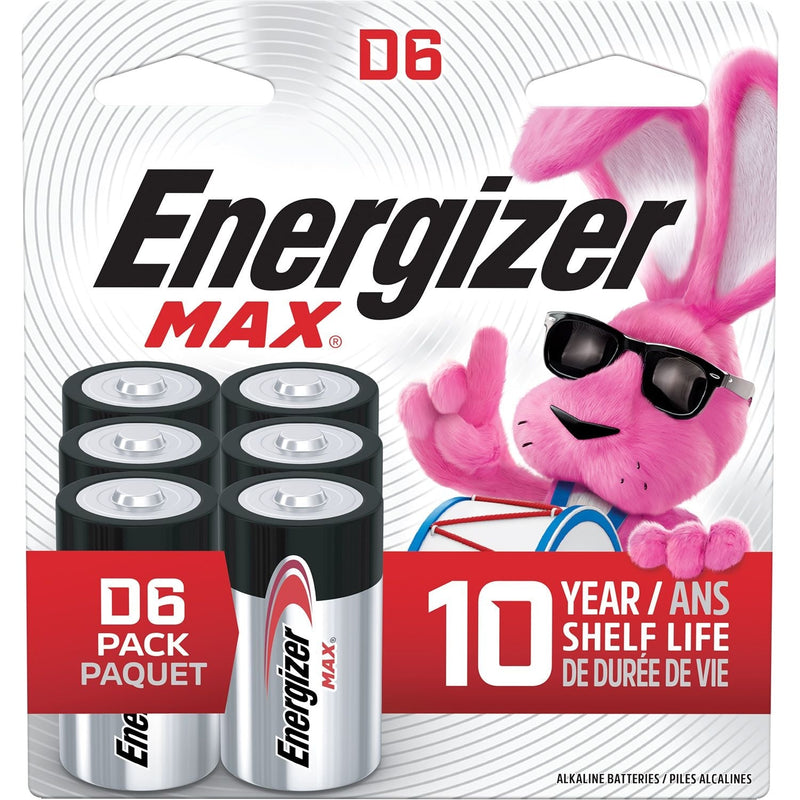 Energizer Alkaline D Battery, 6-Pack K6