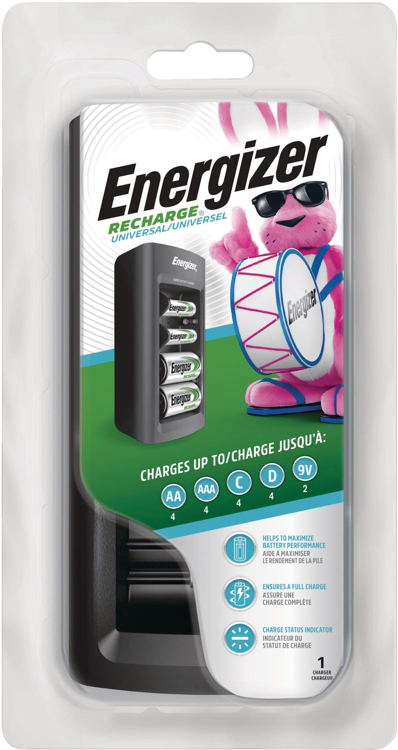 Energizer CHFC Universal Battery Charger For NiMH Rechargeable Batteries, AA/AAA/C/D/9V P7