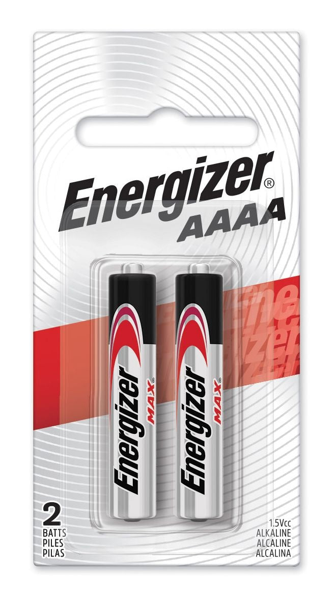 Energizer Max 2-pk AAAA Alkaline Batteries, For Small devices G8