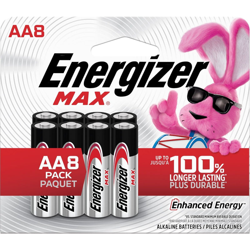 Energizer Max 8-pk AA Alkaline Batteries, Long Lasting, All Purpose S3