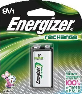 Energizer NH22NBP 1-pk 9V / 9 Volt 175 mAh NiMH Rechargeable Battery, Pre-Charged, All Purpose B5