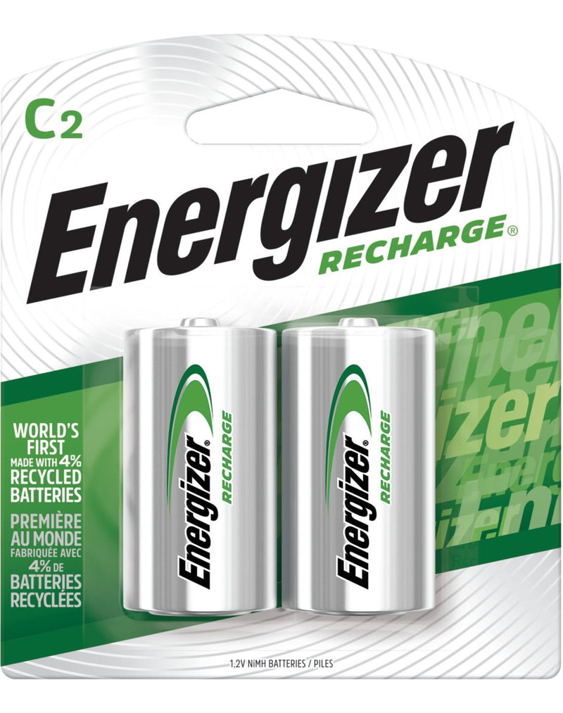 Energizer NH35BP-2 2-pk C NiMH Rechargeable Batteries, Pre-Charged, Long Lasting A5