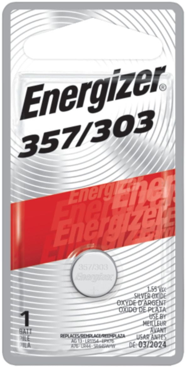 Energizer Silver Oxide 1-pk 357 LR44 AG13 303 A76 1.5V / 1.5 Volt Button Coin Cell Battery K8