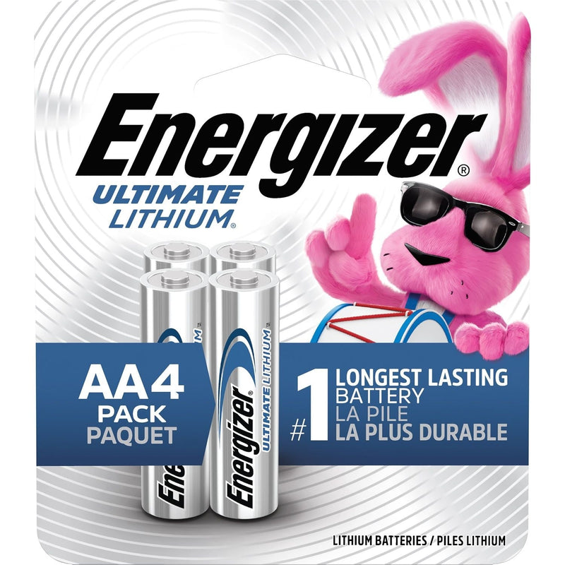 Energizer Ultimate Lithium AA Batteries, Long Lasting, All Purpose, 4-pk Y5