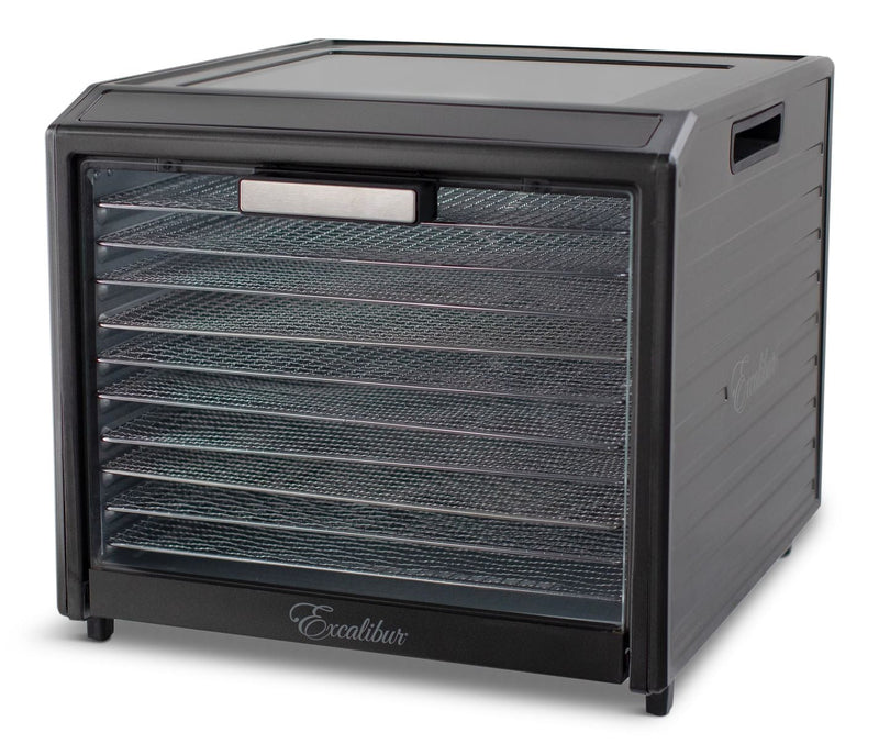 Excalibur Performance Series 10-Tray Food Dehydrator, Steel, 700W, Stainless Steel, Black K5