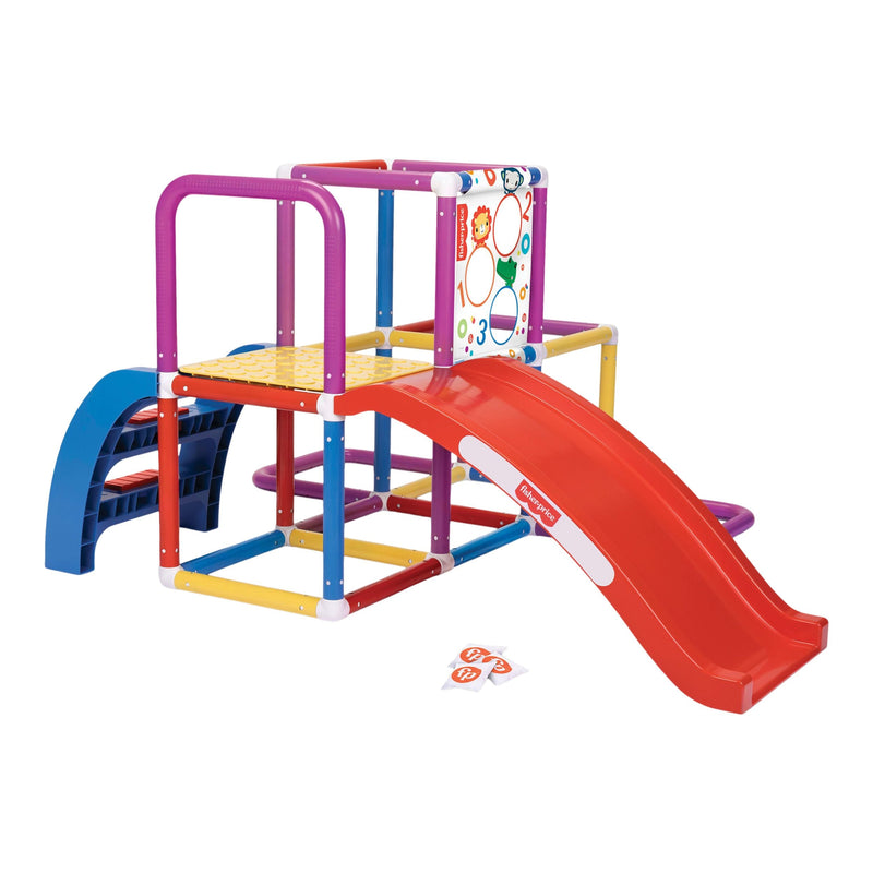Fisher Price Jungle Kids' Outdoor Gym with Slide, Ages 2+ M9