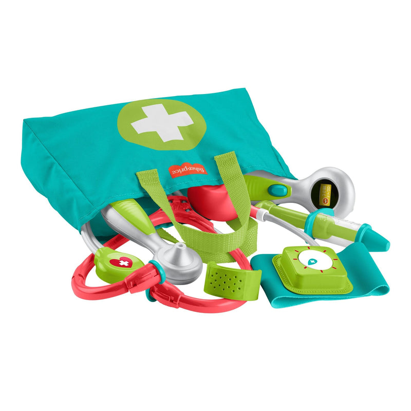 Fisher-Price Medical Kit, Doctor Toys, Preschool Pretend Play Set for Ages 3+, 7-pc E2