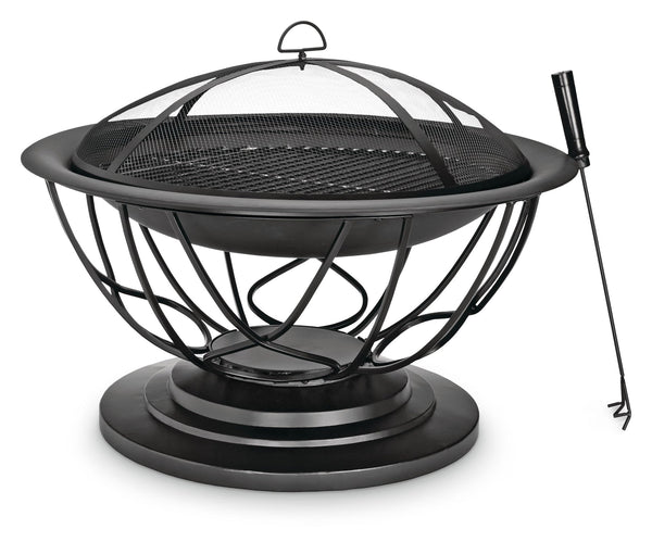 For Living Savona Round Wood-Burning Outdoor Fire Bowl/Fire Pit, 29.5 x 20-in W6