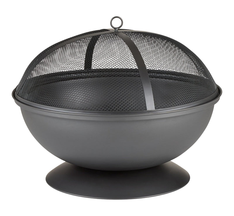 For Living Steel Round Wood Burning Fire Pit/Fireplace, Rust-Resistant, 25-in I2
