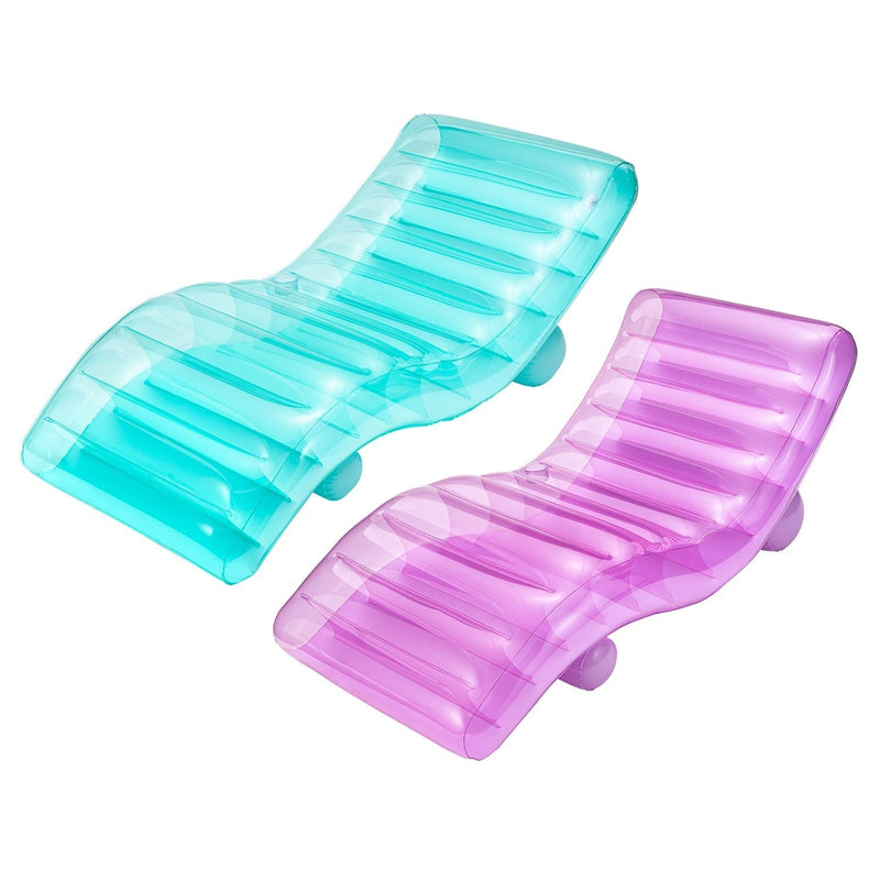 Funsicle FunChaiser Pool Lounger, 2-in-1 Valve, Ages 14+ D5