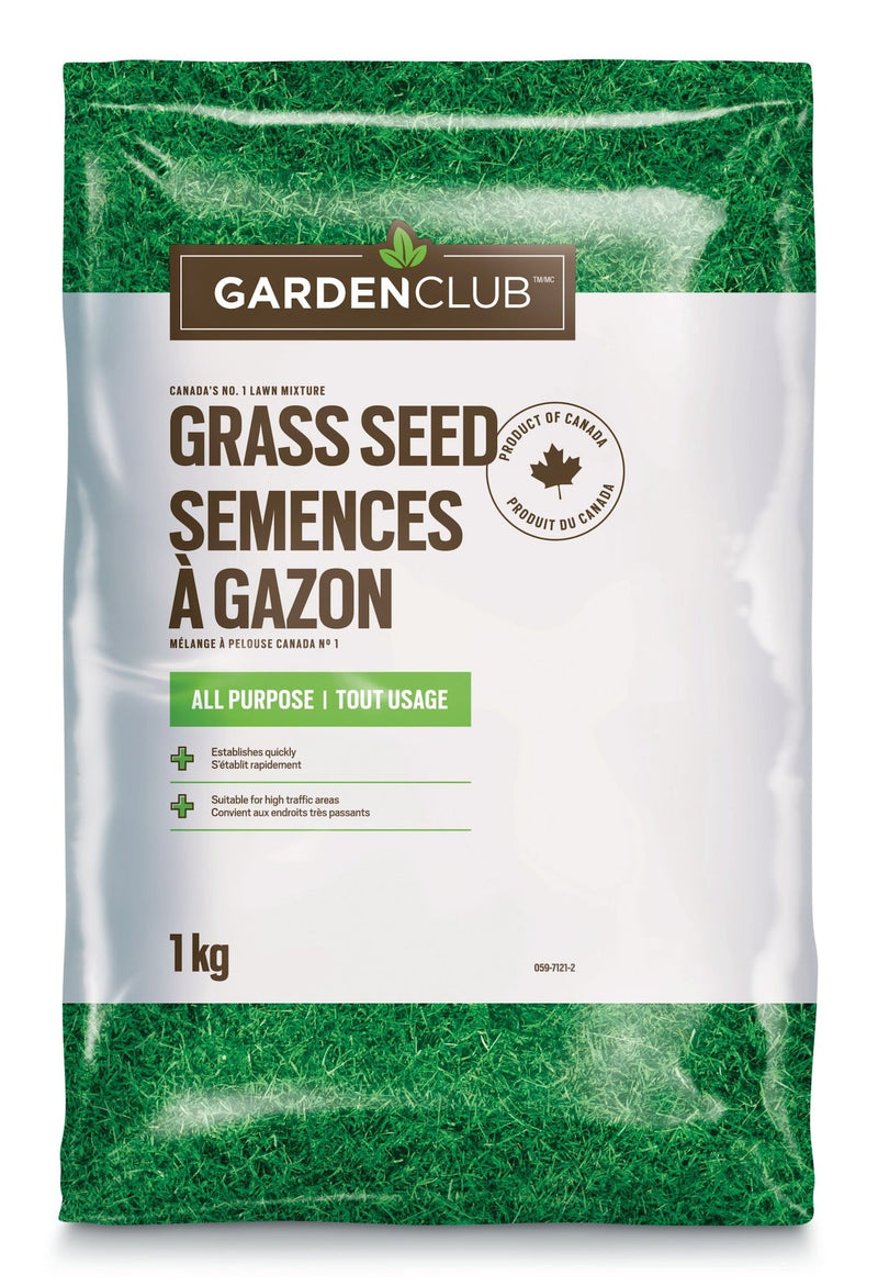Garden Club All Purpose Grass Seed, 1-kg Q4