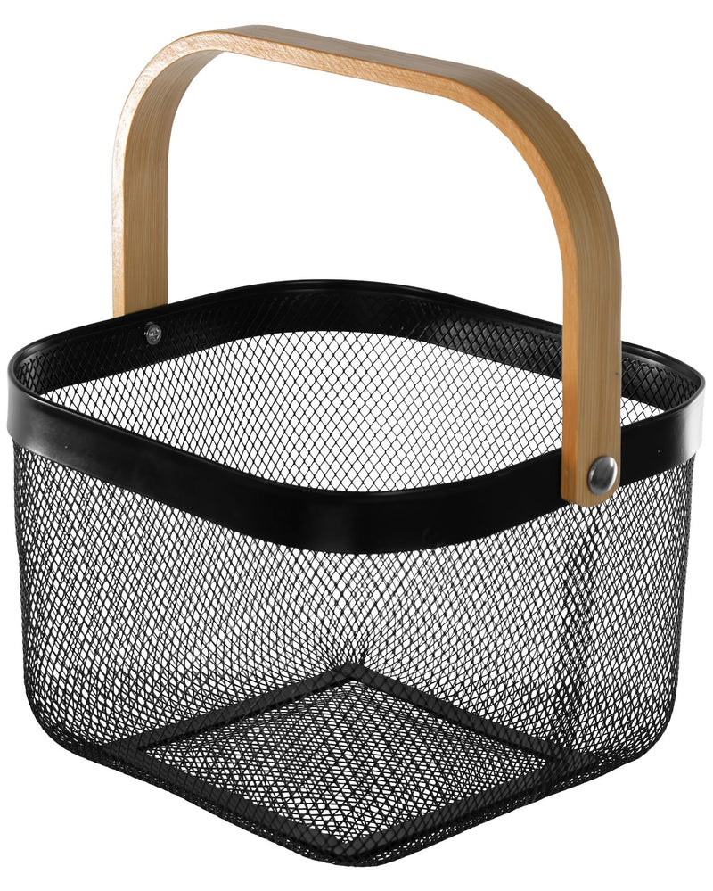 Gracious Living Wired Basket, Black S2