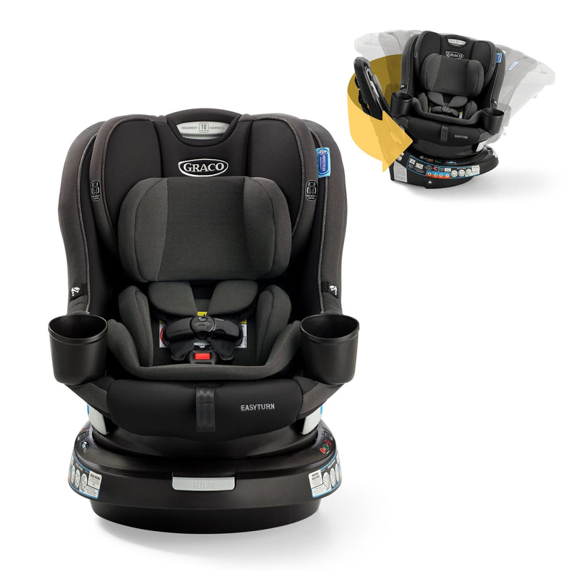 Graco EasyTurn 360 Rotating 2-in-1 Convertible Car Seat, Rear and Forward Facing, Cyran C2