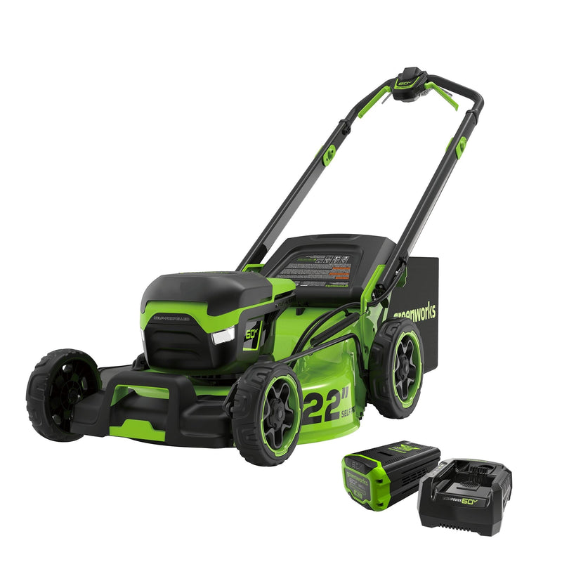 Greenworks 22-in 60V Self-Propelled Mower with 1 x 8.0Ah Battery and 6A Charger Z9