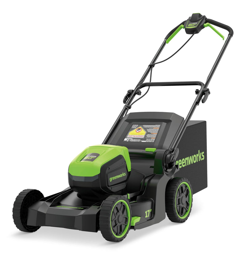 Greenworks 60V 17-in Push Lawn Mower with 4.0 Ah Battery & 3A Charger H2