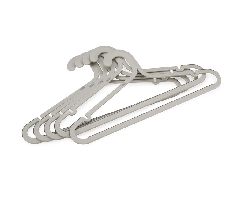 Joseph & Joseph Orderly Anti-Tangle Anti-Slip Garment Hangers, Ecru, 5-pk P6