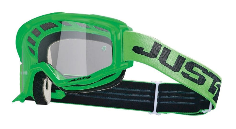 Just1 Vitro Powersports Anti-Fog Scratch-Resistant Goggles, Fluorescent Green U8