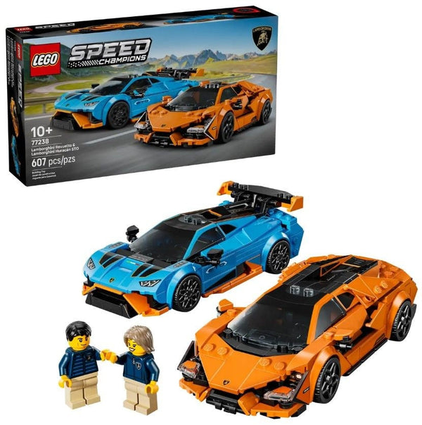 LEGO Speed Champions Lamborghini Revuelto & Huracán STO - 77238, 607-pcs, Ages 10+ E7