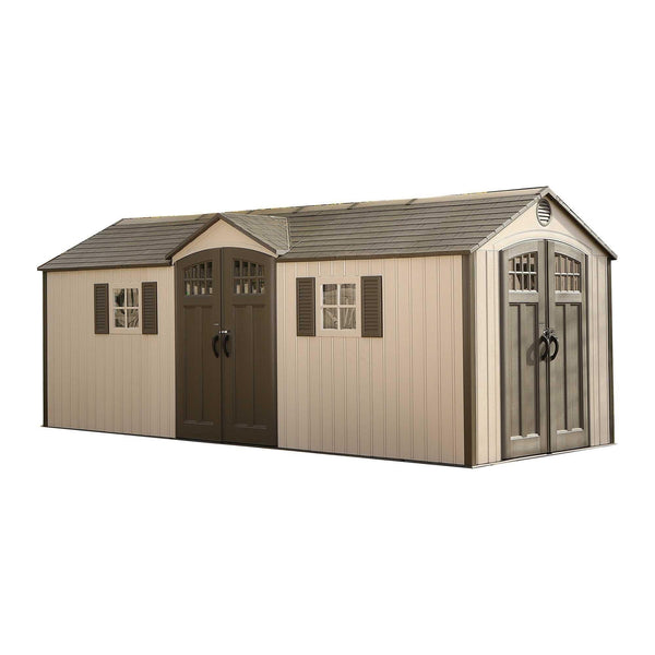 Lifetime Outdoor Storage Shed with Dual Side Entry, 20 x 8-ft R7