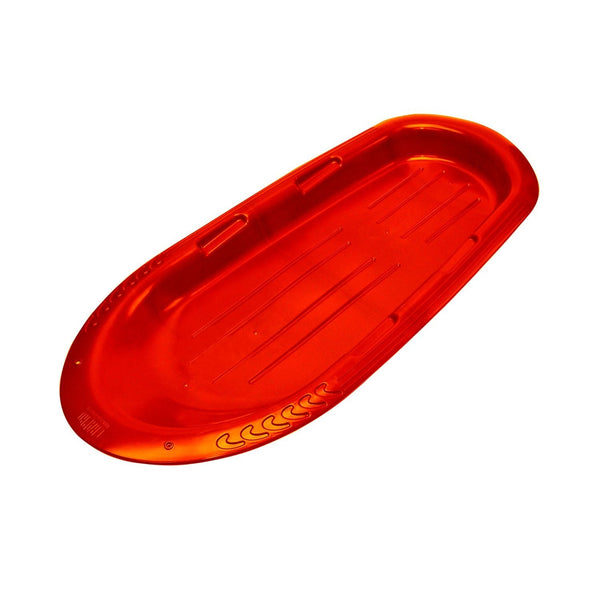 Manitou-X Kids' 2-Person Lightweight Plastic Winter Snow Sled/Toboggan with Grips A0