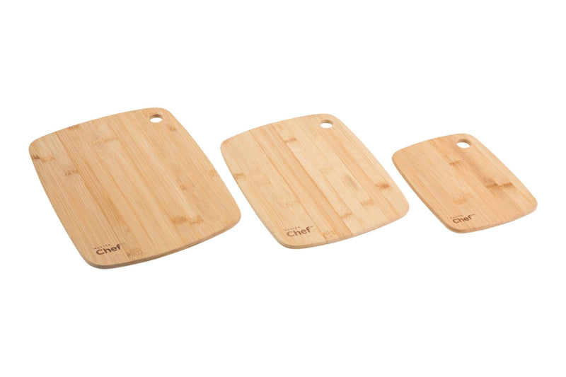 Master Chef Bamboo Cutting Board, Assorted Sizes, 3-pk N6
