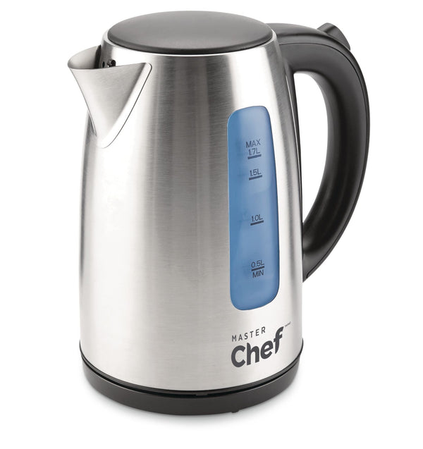 MASTER Chef Cordless Electric Kettle with Auto Shut Off, Stainless Steel, 1.7-L U1