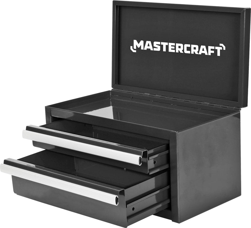 Mastercraft Mini Toolbox with 2 Drawers, Black L9