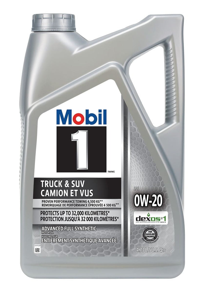 Mobil 1 Truck & SUV 0W20 Synthetic Engine/Motor Oil, 4.73-L C1