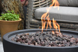 Modeno Jefferson Outdoor Gas-Fueled Fire Bowl with PVC Cover, 40,000 BTUs, 26 x 26 x 13-in