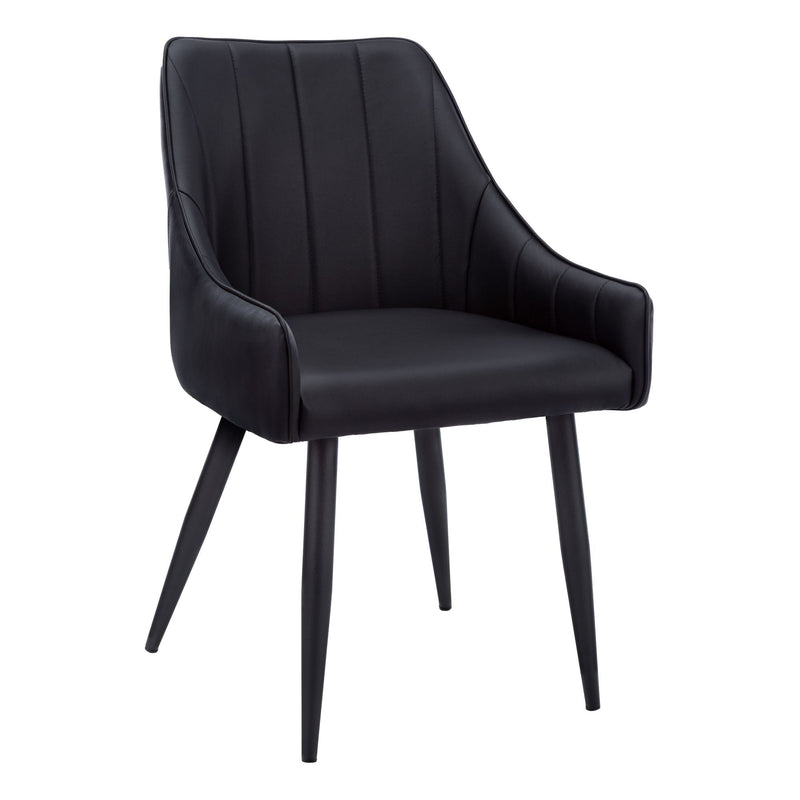 Monarch Tufted Leather Look Dining Chair Set, 2-pc Z3