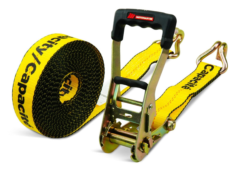MotoMaster 10,000-lb Commercial Ratchet Tie Down Straps, with Ultra Padded Handles, 2-in x 30-ft X1