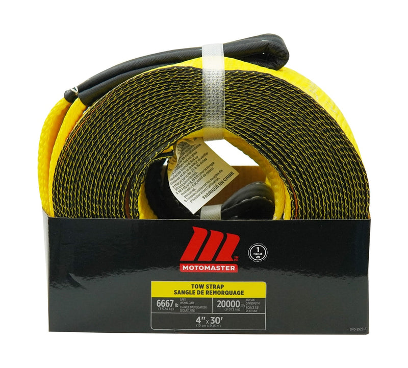 MotoMaster 20,000-lb Tow Strap, 4-in x 30-ft L7