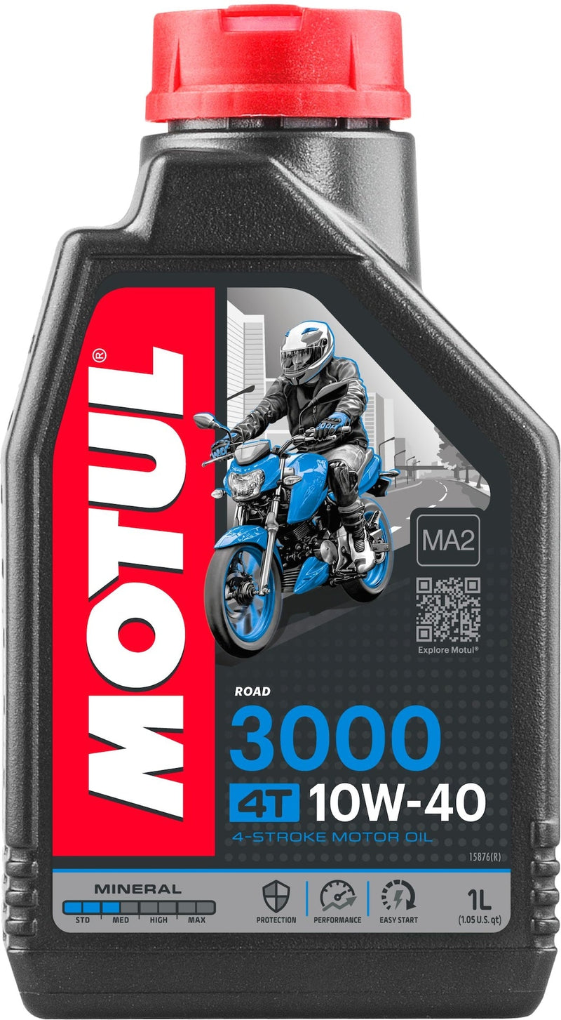 Motul 3000 4-Stroke 10W40 Mineral Motor Oil, 1-L G5