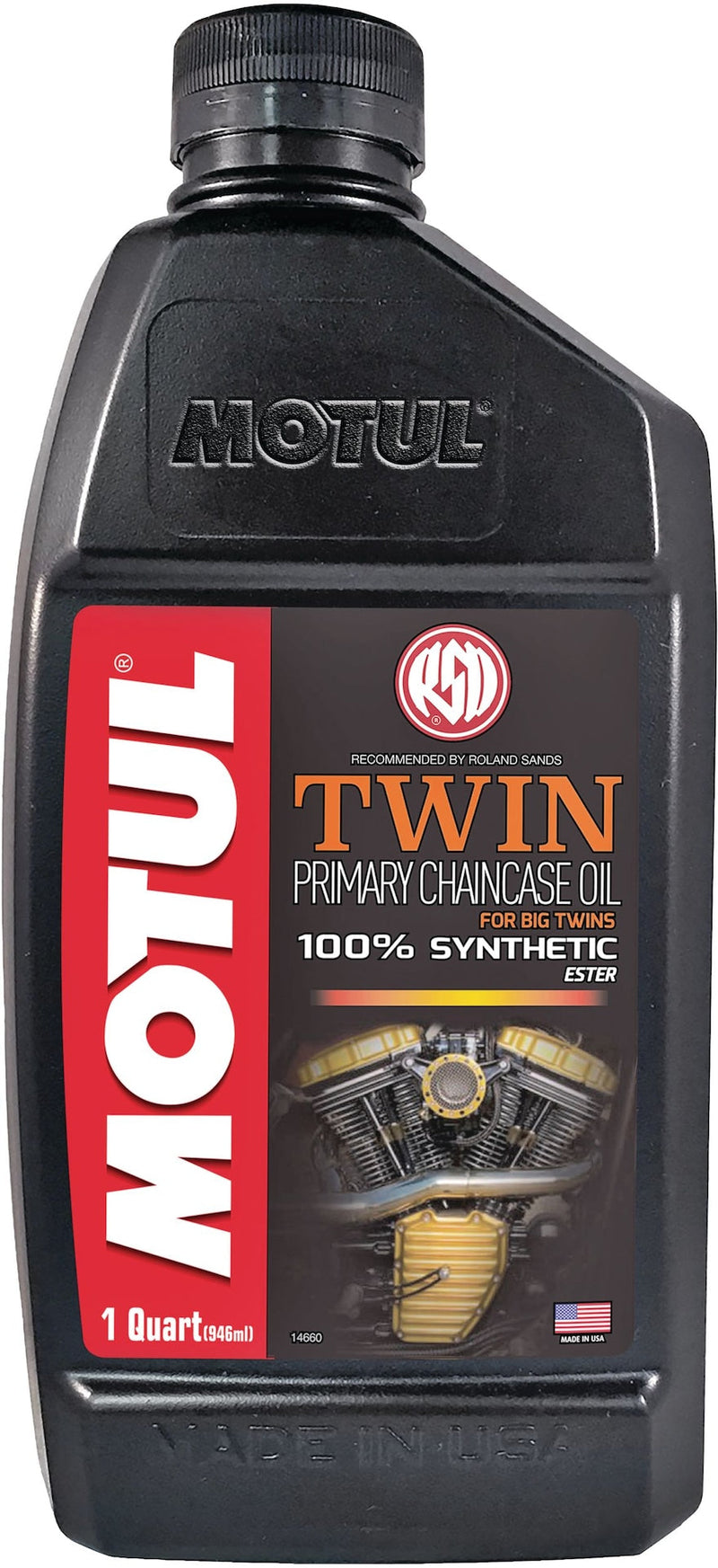 Motul Twin Synthetic Primary Chain Case Motorcycle Oil, 1-L L4