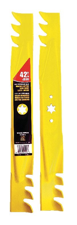 MTD Xtreme 3-in-1, 2-Blade Replacement Set for 42-in Lawn Tractor Cutting Decks, Yellow R6