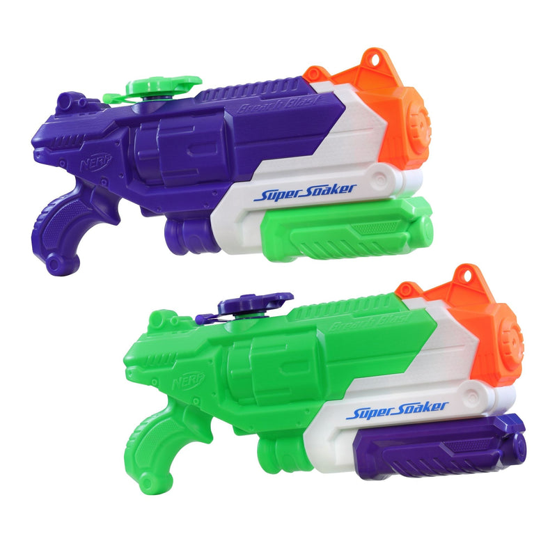 Nerf Super Soaker Breach Blast Water Soakers Toy, 2-pk L8
