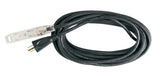NOMA 32-ft 10-in 14/3 Outdoor Extension Cord with 3 Grounded Outlets and Lighted End, Black