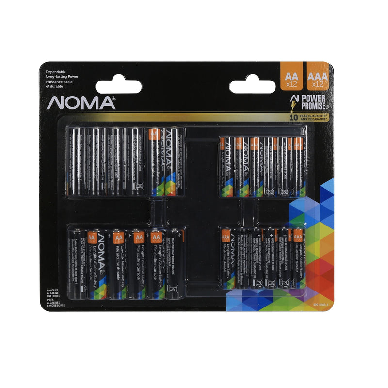 NOMA AA & AAA Battery Combo, 12-pk V1