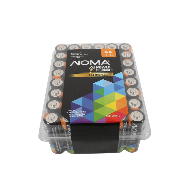 NOMA AA Alkaline Batteries in Clam Shell Box, 48-pk I8