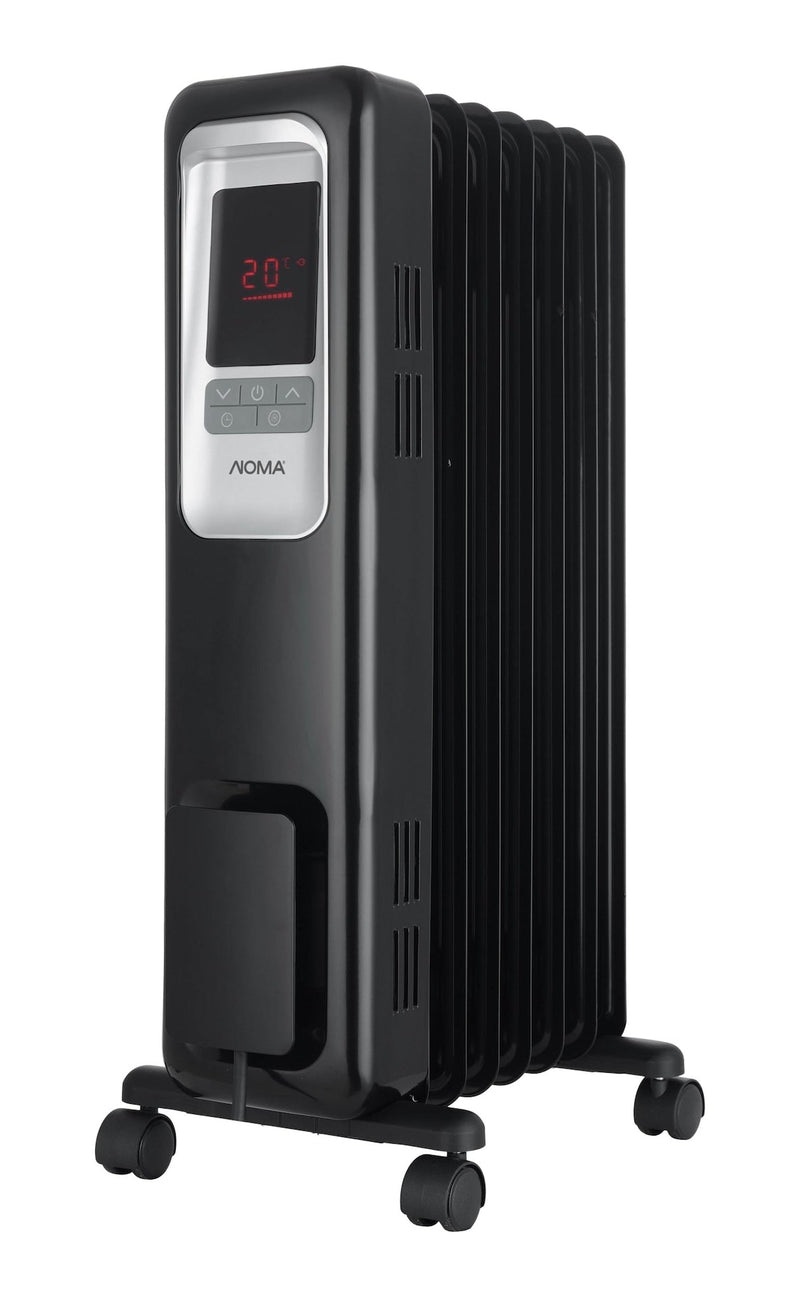 NOMA Digital LED Oil Filled Radiator with Adjustable Thermostat F4