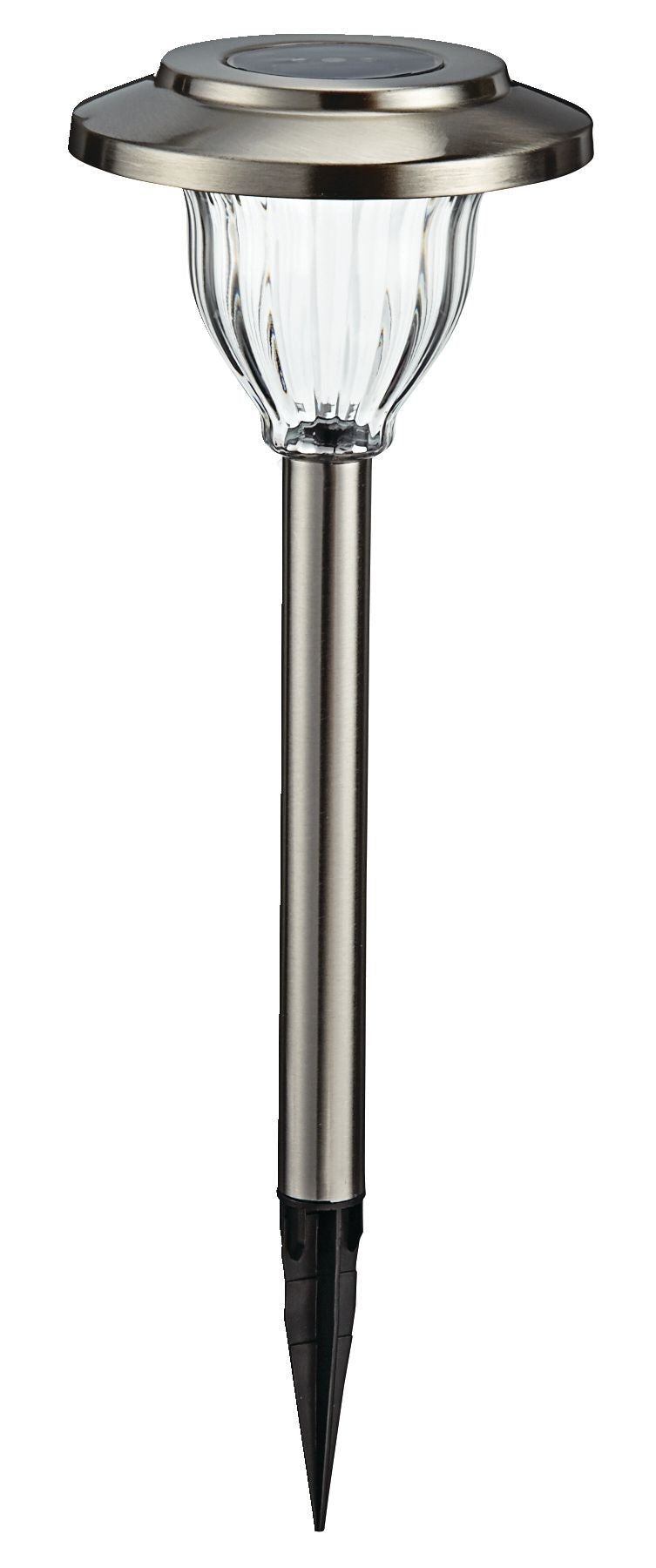 NOMA Outdoor Pure White LED Solar Stainless Steel Garden & Pathway Stake Lights, 10-Pk D9