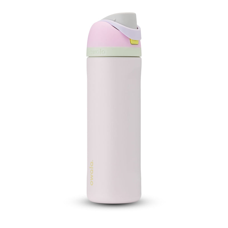 Owala FreeSip Stainless Steel Insulated Portable Reusable Water Bottle, 24-oz, Various Colours, with Built-in Straw X2